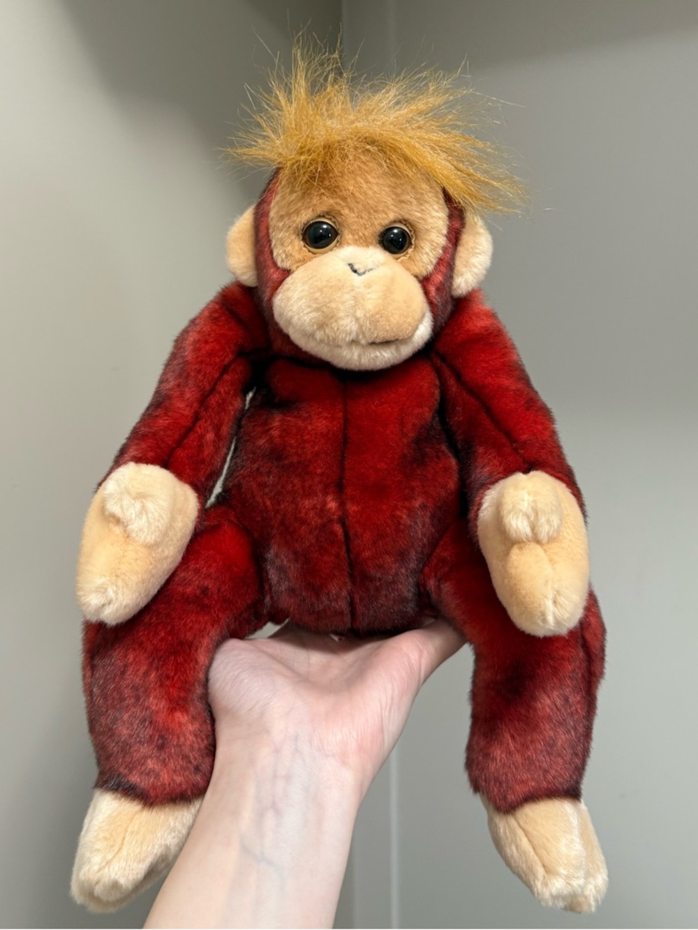 Ty Beanie Buddy Schweetheart Red Orangutan Plush Stuffed Animal